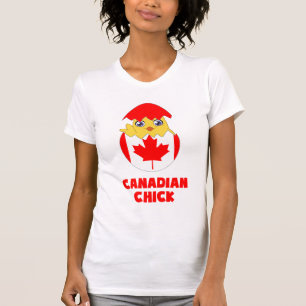 T-shirt Canadian Chick, une fille du Canada