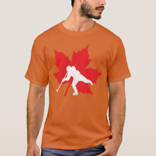 T-shirt Canadian Hockey Maple Leaf Canada Sports Fierté re