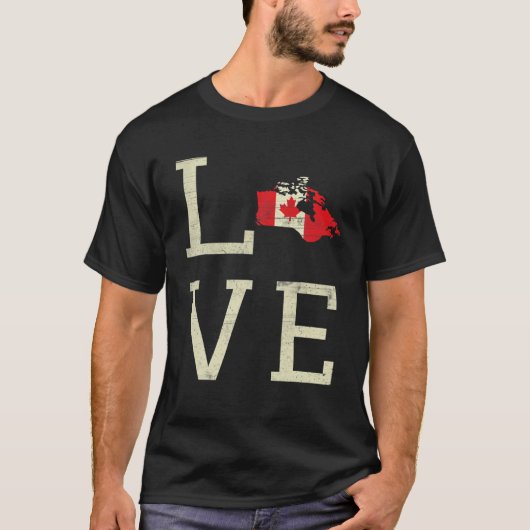 T-shirt Canadian Pride Canada Veines cardiaques Canada Dra (Devant)