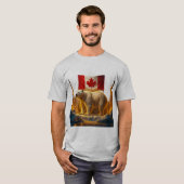 T-shirt "Canadian Pride Polar Bear Tee – Majestic Wilderne (Devant entier)
