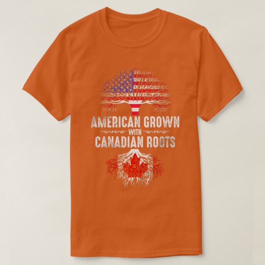 T-shirt Canadien américain (Design devant)