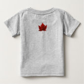 T-shirt canadien bébé Chemise rouge Feuille d'érab (Dos)