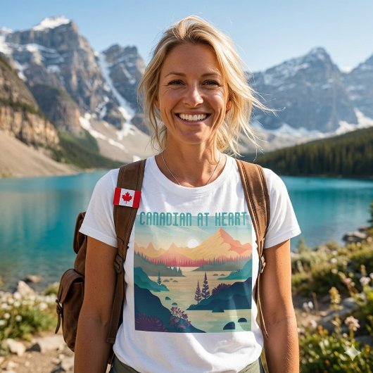 T-SHIRT CANADIEN DE COEUR