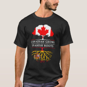 T-shirt Canadien développé avec la conception de l'Espagne