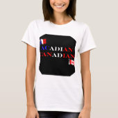 T-shirt canadien féminin acadien (Devant)