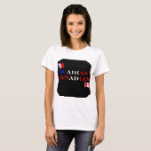 T-shirt canadien féminin acadien (Devant entier)