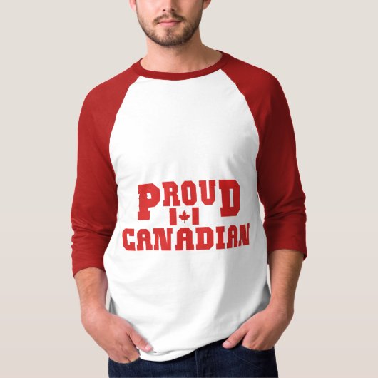 T-shirt canadien fier (Devant)