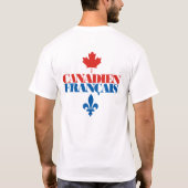 T-shirt Canadien Français 3 (Dos)