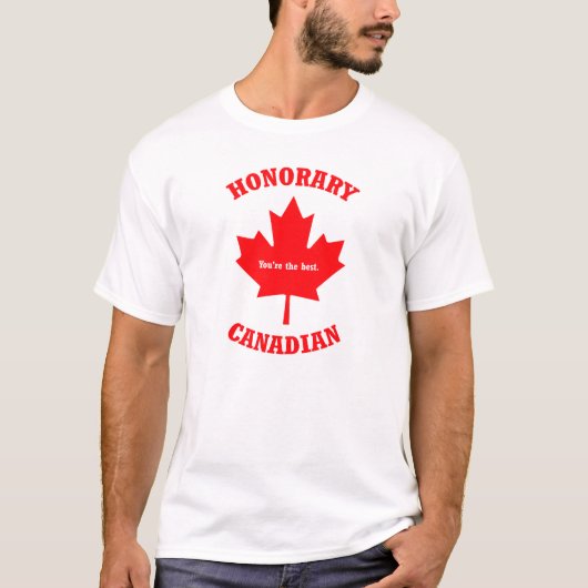 T-shirt canadien honorifique de cadeau de feuille (Devant)