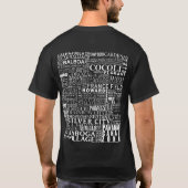 T-shirt Canal de Panama Zone Chaque emplacement (Dos)