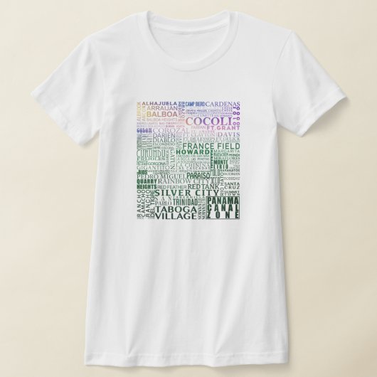 T-shirt Canal de Panama Zone Chaque Lieu (Coucher de solei (Poser)