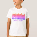 T-shirt Canal House Row Amsterdam Hollande Travel<br><div class="desc">Montrez votre amour pour la Hollande avec cette douce et charmante Amsterdam abrite un tee art motif. Fait un grand cadeau d'anniversaire ! Vous pouvez également le customiser et ajouter ou modifier le texte. Consultez ma boutique pour plus de couleurs et de motifs ! Et plus d'articles assortis comme des...</div>