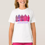 T-shirt Canal House Row Amsterdam Hollande Travel<br><div class="desc">Montrez votre amour pour la Hollande avec cette douce et charmante Amsterdam abrite un tee art motif. Fait un grand cadeau d'anniversaire ! Vous pouvez également le customiser et ajouter ou modifier le texte. Consultez ma boutique pour plus de couleurs et de motifs ! Et plus d'articles assortis comme des...</div>