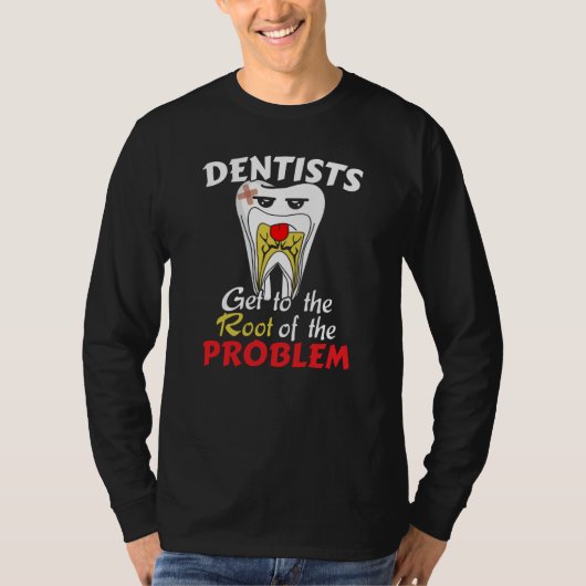 T-shirt Canal racine pour dentiste - Jeu de cavité pour de (Devant)