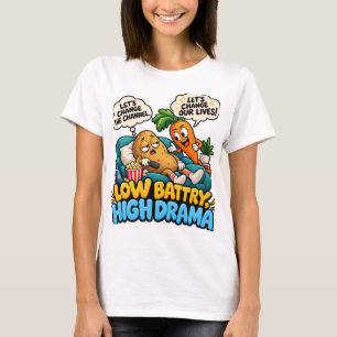 T-shirt Canapé drôle Mignon Patate Fainéant Humour de jour