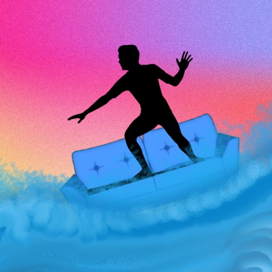 T-shirt Canapé surf