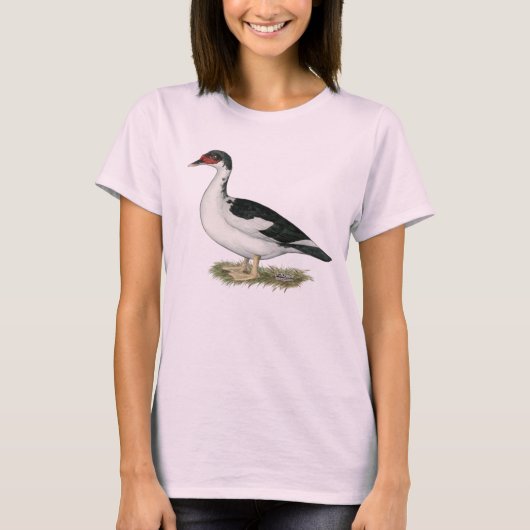 T-shirt Canard à cochon noir (Devant)