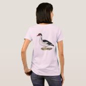 T-shirt Canard à cochon noir (Dos entier)