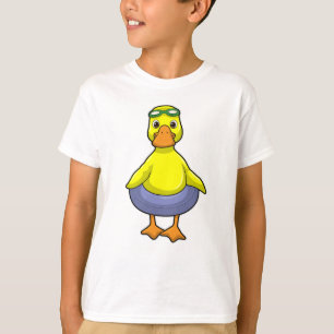 T-shirt Canard à nager avec anneau de nage