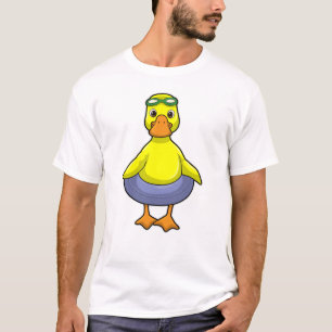T-shirt Canard à nager avec anneau de nage
