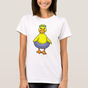 T-shirt Canard à nager avec anneau de nage