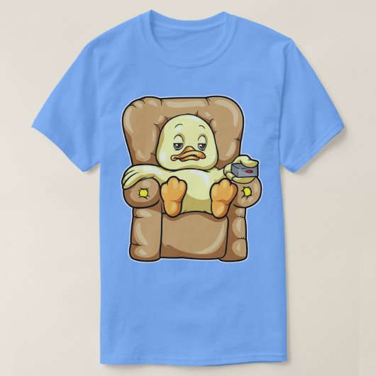 T-shirt Canard à sortir sur Sofa (Design devant)