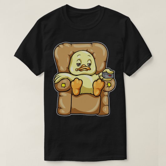 T-shirt Canard à sortir sur Sofa (Design devant)