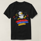 T-shirt Canard arménien blanc mignon en train de courir c (Design devant)