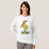 T-shirt Canard au baseball avec batte de baseball (Devant entier)