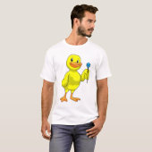 T-shirt Canard aux fléchettes avec tarte (Devant entier)