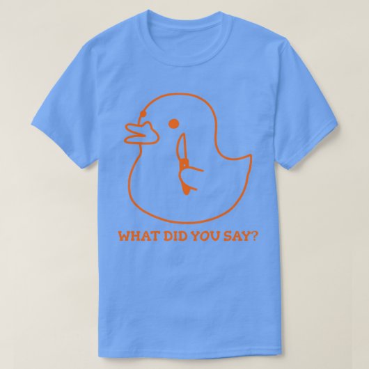 T-shirt canard avec couteau ce que vous avez dit (Design devant)