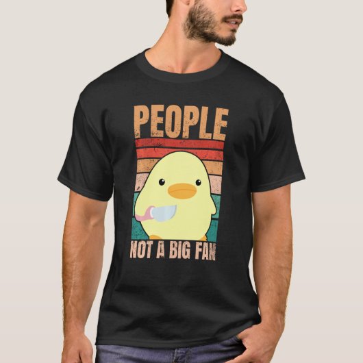 T-shirt Canard Avec Couteau Personnes Pas Un Gros Ventilat (Devant)