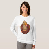 T-shirt Canard avec Donut (Devant entier)