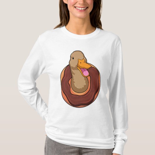 T-shirt Canard avec Donut (Devant)