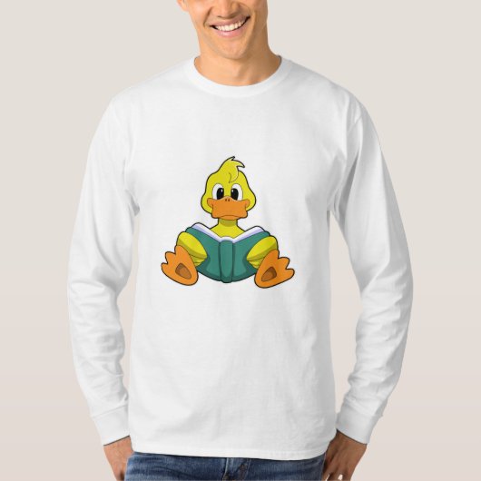 T-shirt Canard avec livre (Devant)