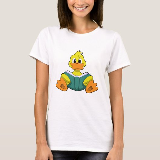T-shirt Canard avec livre (Devant)