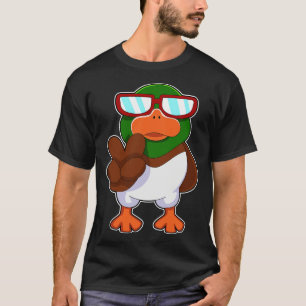 T-shirt Canard avec lunettes de soleil 1