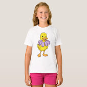 T-shirt Canard avec marguerite (Devant entier)