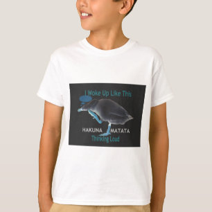 T-shirt Canard avec moi se réveille comme ça & Hakuna Mata