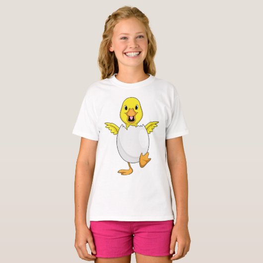 T-shirt Canard avec oeuf (Devant entier)