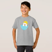 T-shirt Canard, Bébé Canard, Canard Avec Parapluie, Pluie (Devant entier)