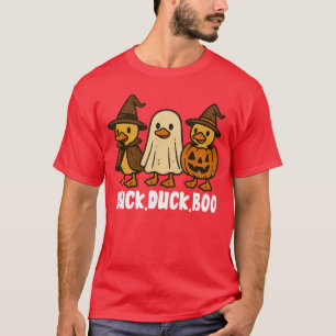 T-shirt Canard Boo Drôle Mignon Épouvantable Halloween Rét