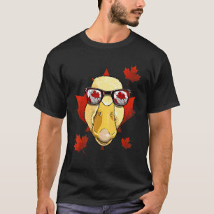 T-shirt Canard canadien Feuille d'érable Canada Drapeau an