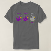 T-shirt Canard Canard Canard gris Canard 1 (Design devant)