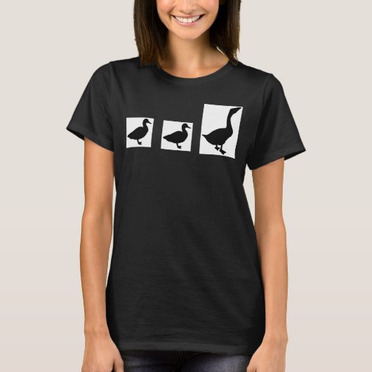 T-shirt Canard Canard Goût pas Canard Canard Canard Gris C (Devant)