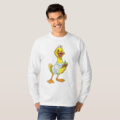 T-shirt Canard comme infirmière avec coeur (Devant entier)