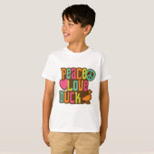 T-shirt Canard d'amour de paix (Devant entier)