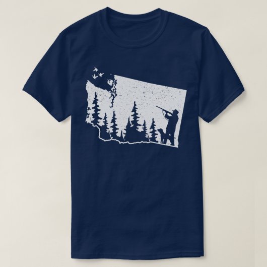 T-shirt Canard de chasse de Washington 1 (Design devant)