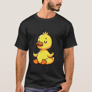T-shirt Canard de méditation pose de yoga relaxante animal