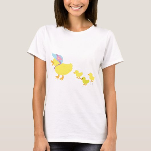 T-shirt canard de mère (Devant)